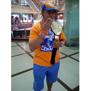 John Cena Orange Mens Costume Hat T-shirt Wristbands M