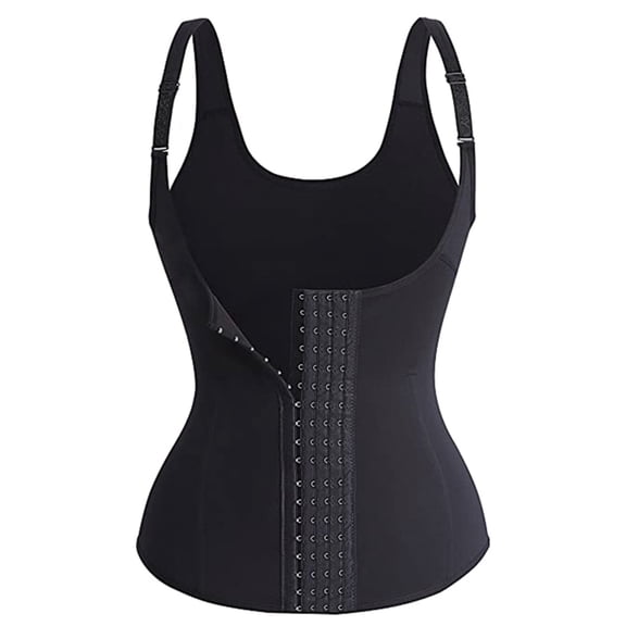 OQRKI 2026 New Waist Trainer for Women,Sweat Inducing Functionality Body Shaper,Stylish Court Design Tummy Control,Postpartum Recovery Support Adjustable Straps,Four Row Buckle Design