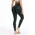 thumbnail image 4 of Gibobby Yoga pants mujer Pantalones de yoga Deportes cepillados Mujeres delgadas de estampado Desnudo con bolsillos Fitness Pantalones finos y cintu(Gris,XL), 4 of 5