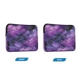 thumbnail image 2 of Quilted Laptop Sleeve for 13-16 Inch Laptops Protective Laptop Case Cover Lightweight Travel & Office Essentials Purple and Black Tie-dye Texture, 2 of 8