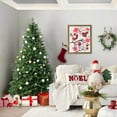 thumbnail image 6 of Lixhey 9Ft Premium Hinged Christmas Fir Tree，Mixed PE & PVC Artificial Tree Xmas Decoration w/3876 Branch Tips & Foldable Metal Base, 6 of 9