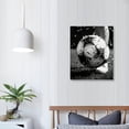 thumbnail image 3 of Nawypu Soccer Wall Art Sports Pictures Wall Decor Soccer Poster For Boys Room Soccer Painting Canvas Black and White Sports Canvas Wall Art Sport Theme Painting for Bedroom Office, 3 of 4