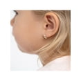 thumbnail image 4 of 14k Gold Opal Pronged 7mm Baby / Toddler / Kids Earrings Hoop, 4 of 7