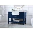 thumbnail image 3 of Elegant Decor Clement 48" MDF Single Bathroom Vanity with Backsplash in Blue, 3 of 3