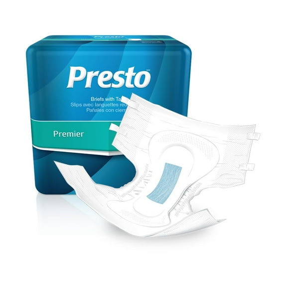 Presto Breathable Brief, Value Plus Absorbency, XL, Beige-Pack of 20