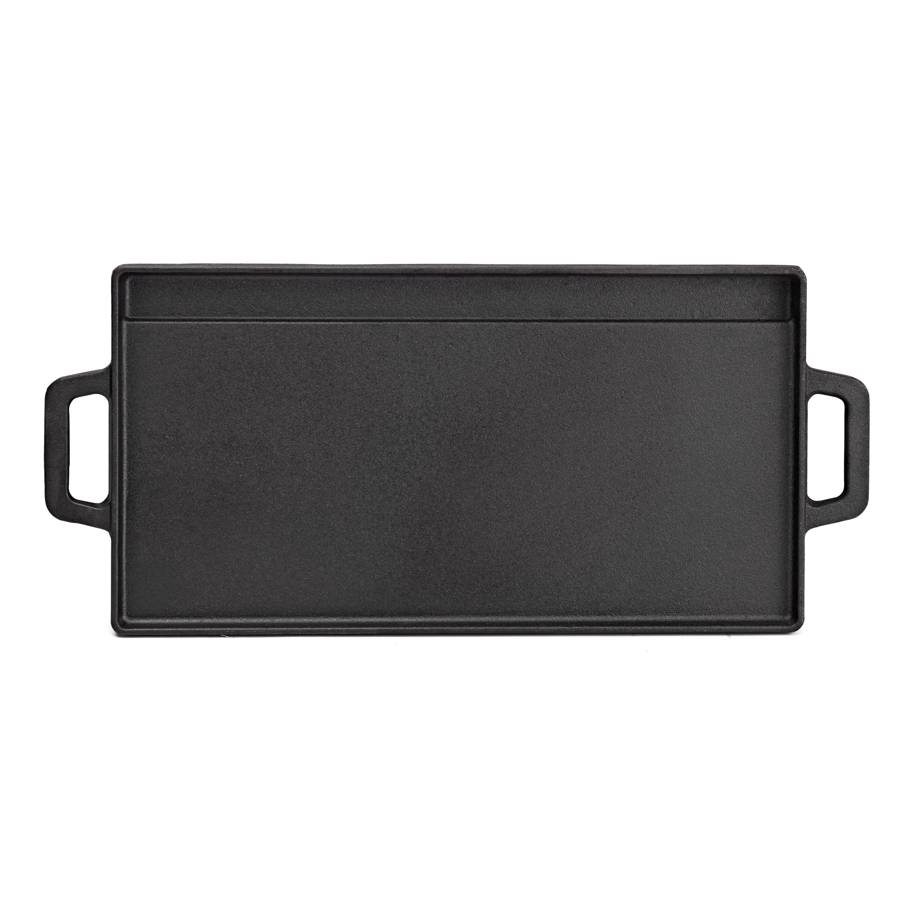 Expert Grill Deluxe Cast Iron Reversible Grill Griddle Plate, Black,Hand Wash