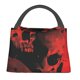 thumbnail image 1 of Disketp Red And Black Abstract Skull Bolsa Térmica Estampada, Bolsa Térmica Aislante para Almuerzo, Playa y Campamento, 1 of 6