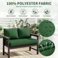 thumbnail image 4 of Kimunuk Outdoor Loveseat Cushion Set, 46" x 26" x 5" Waterproof Patio Furniture Cushions for Couch Bench Swing, Green, 4 of 6