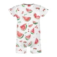 thumbnail image 4 of Watercolor Watermelon Baby Rompers Outfits Infant Girls Boys Summer Fresh Fruit Baby Bodysuits Summer Jumpsuits, 4 of 6