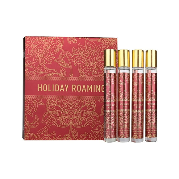 JENIKR Holiday Fragrance Exploration Perfume Gift Set Ideal New Year'S Gift Rollerball Perfume in Gift Box for A Scenic Journey of Scent 60Ml Fragrance Red