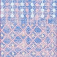 thumbnail image 5 of Safavieh Summer Merrill Outdoor Geometric Distressed Runner, Blue/Light Blue, 2' x 8', 5 of 6
