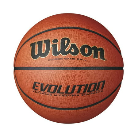 Wilson Evolution Indoor Game Basketball, Orange (Best Indoor Basketball Ball)
