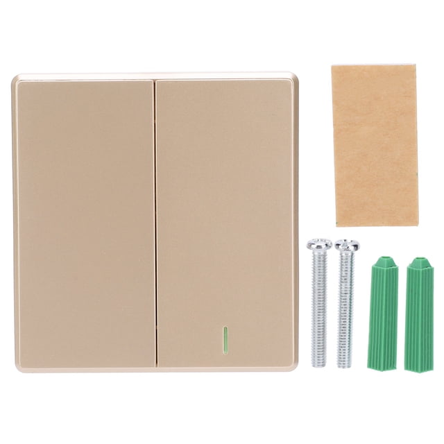 Interruptor inalámbrico TDL9987‑2 con control remoto y panel de 2 botones para luz de pared