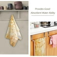thumbnail image 3 of Autumn Musical Notation Hand Towels 2 PCS, Fall Maple Leaves Kitchen Towel Ultra Soft and Highly Absorbent,Decorative Fingertip Face Towel for Bathroom Hotel, 28.3"x14.4", 3 of 6