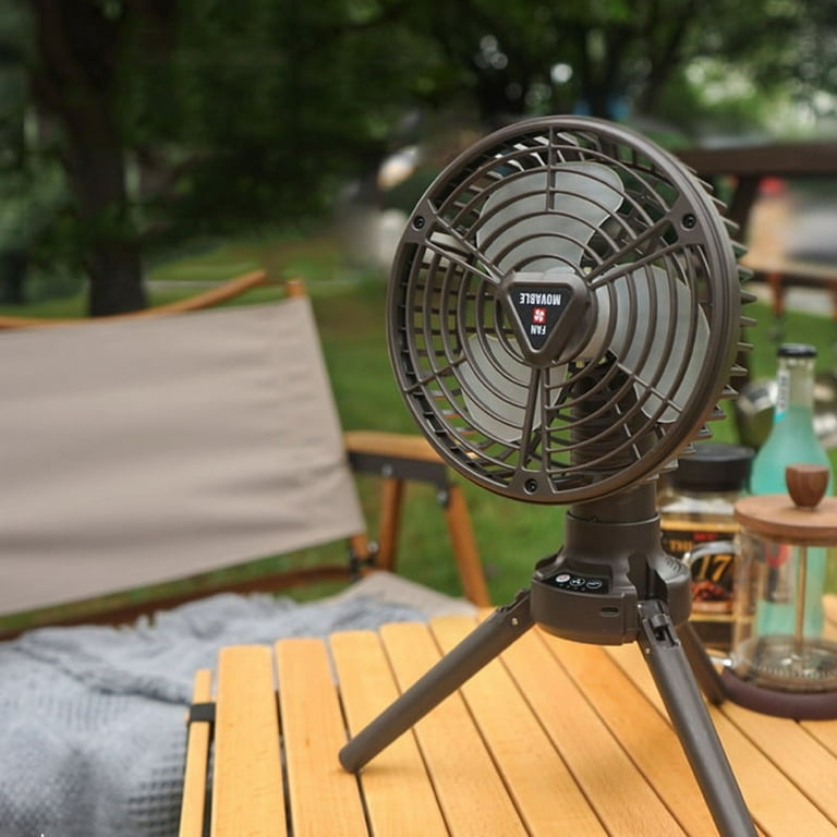 7800mAh Camping Fan with LED Lantern, Ceiling Tent Fan with Remote Control,  Power Bank, Battery Operated USB Rechargeable Fan , 180°Head Rotation  Outdoor Portable Fan for Fishing, Outdoor, Office 