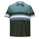 thumbnail image 2 of pstuiky camisetas de hombre, Blusa informal de manga corta con cuello vuelto y botones con costuras a rayas para hombre camisas casuales para hombre m, 2 of 5