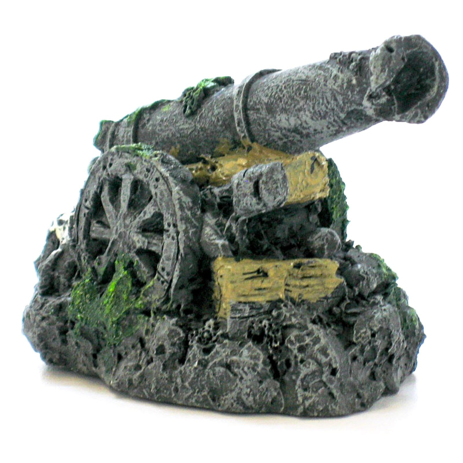 Penn Plax Mini Cannon Aquarium Decor Mini Cannon Decor - Walmart.com - Walmart.com