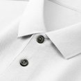 thumbnail image 5 of Fznquz Button Up T Shirts for Men Polo Short Sleeve White Collar Summer T Shirts 52, 5 of 5