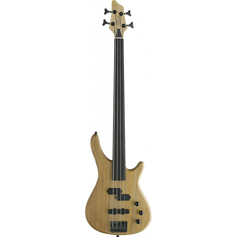 Stagg BC300FLNS "Fusion" Fretless Electric Bass Guitar Natural