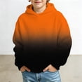 thumbnail image 4 of Vividxx Boys Hoodies Kids Gradient Pullover Long Sleeve Hooded Sweatshirt Loose Fit Casual Outdoor Jacket Fall Clothes 11-12 Years, 4 of 4