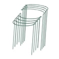 thumbnail image 1 of 8 estacas de soporte para plantas, anillos de soporte metálicos para jardín, jaulas y soportes para peonías para balcones, plantas de interior y exterior, huertos y verduras. 35 cm x 20 cm, 1 of 9