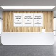 thumbnail image 3 of Inspirational Wall Art - Framed Canvas Wall Art,Grind Slogan,Success Quotes, Office Wall Art, White Large Poster, Positive Motivational, Execute Poster (C-3pcs,12x16inchx3pcs), 3 of 6