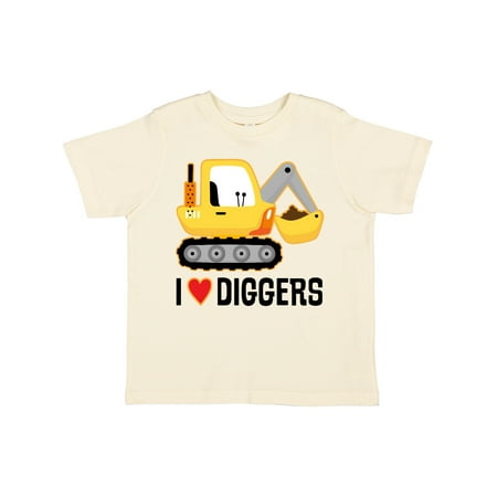 

Inktastic Construction Truck I Love Diggers Gift Toddler Boy or Toddler Girl T-Shirt