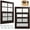 Brown, variant on Shed Window with Tempered Glass, 2 Pack Flush Mount Windows for Sheds, Chicken Coops, Garage and Playhouse (White)