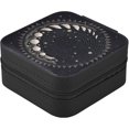 thumbnail image 5 of GZHJMY Sun and Moon Leather Jewelry Box,Portable Mini Jewelry Case Traveling Jewelry Organizer for Rings Necklaces Bracelets Earrings, 5 of 7