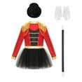 thumbnail image 5 of Linjinx Womens Outfit Magician Deluxe Set Carnival Fancy Dress up Theme Party Outfit Red S, 5 of 6