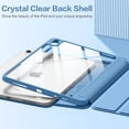thumbnail image 3 of GEAK Slim Case for iPad A16 Case with Pencil Holder, Compatible with iPad 10th Generation Case 10.9 inch 2022/iPad 11th Generation Case 11 inch 2025, Clear Transparent Back Protective Cover, 3 of 9