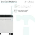 thumbnail image 4 of Swiss Madison SM-BV212MB Annecy 24" Free Standing Single Basin Vanity Set - White / Matte, 4 of 12