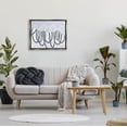 thumbnail image 2 of Stupell Industries Contemporary Split Spiral Shape Graphic Art Luster Gray Floating Framed Canvas Print Wall Art, Design by Kathy Ferguson, 2 of 6