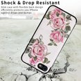 thumbnail image 3 of Allytech iPhone SE 2022 2020 Case with Card Holder, Stylish Flower with Glitter Bling Rhinestone Stand Shockproof Slim Fit Bumper Wallet Case for Apple iPhone SE 3rd 2nd Gen/ iPhone 8/7 - Rose, 3 of 7
