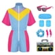 thumbnail image 3 of Disfraz de fantasía hippie de los años 80 y 90 para mujer, disfraz de fiesta disco, cosplay, para mujer adulta, para Halloween, carnaval, ropa rockera vintage, hip-hop, 3 of 5