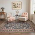 thumbnail image 3 of KUETH 9'X12' Vintage Floral Area Rugs Machine Washable Rugs for Living Room, Non Slip Flat Pile Rug with Rubber Backing, Boho Rug for Entryway Bedroom Dining Room Home Office, 3 of 3