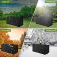 thumbnail image 5 of Fundas para muebles de jardín, funda para muebles de jardín, lona protectora para mesa de exterior, impermeable, 420D, Oxford, anti-UV, resistente al viento, cuadrada, 150 x 150 x 75 cm, 5 of 5