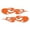 Orange, variant on Tribal Flames Hypnos Design Magnet
