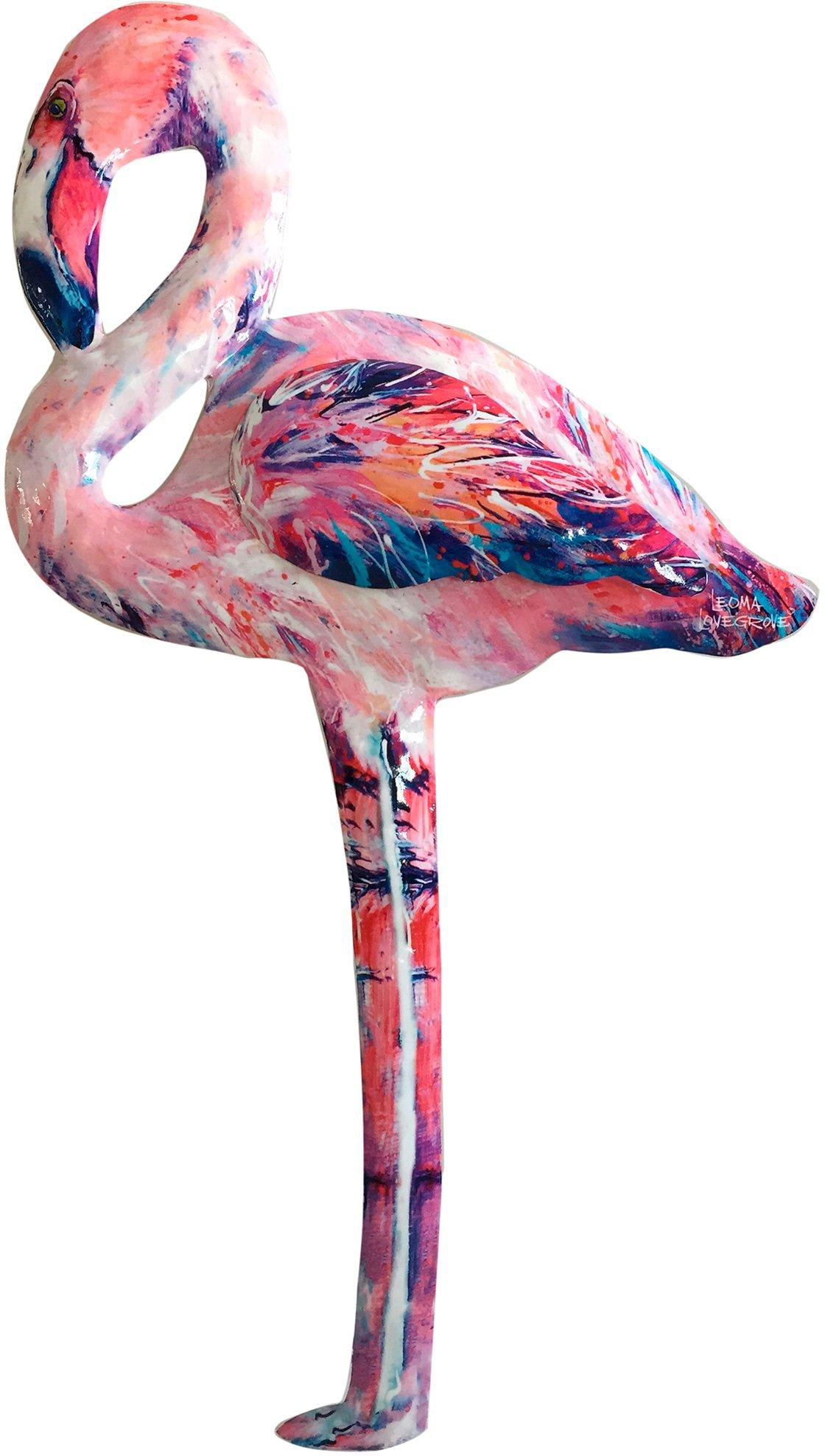 Leoma Lovegrove Flamingo Metal Wall Art One Size Pink multi - Walmart
