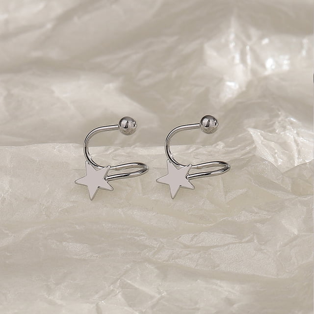 Pendientes con hebilla de tornillo Love, pendientes de primavera creativos únicos, pendientes de estrella Mori frescos y dulces, buen material, estilo versátil