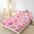 thumbnail image 4 of Homewish Donuts Dessert 3pcs Twin Sheet Sets for Boys Girls Teens,Kawaii Fast Food Twin Fitted Sheet,Dreamy Princess Breathable Flat Sheet,Ultra Soft Home Decor, 4 of 7