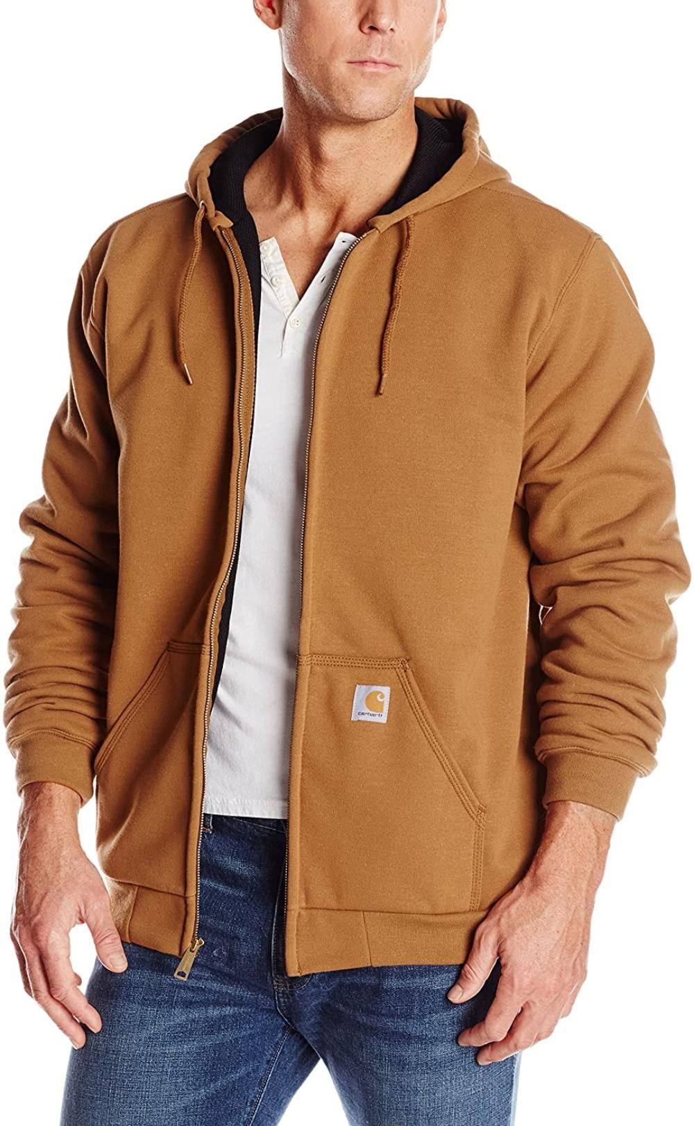 brown zip up hoodie carhartt