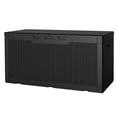 thumbnail image 6 of Furmax Outdoor Lockable 100 Gallon Resin Deck Box, Black, 6 of 7
