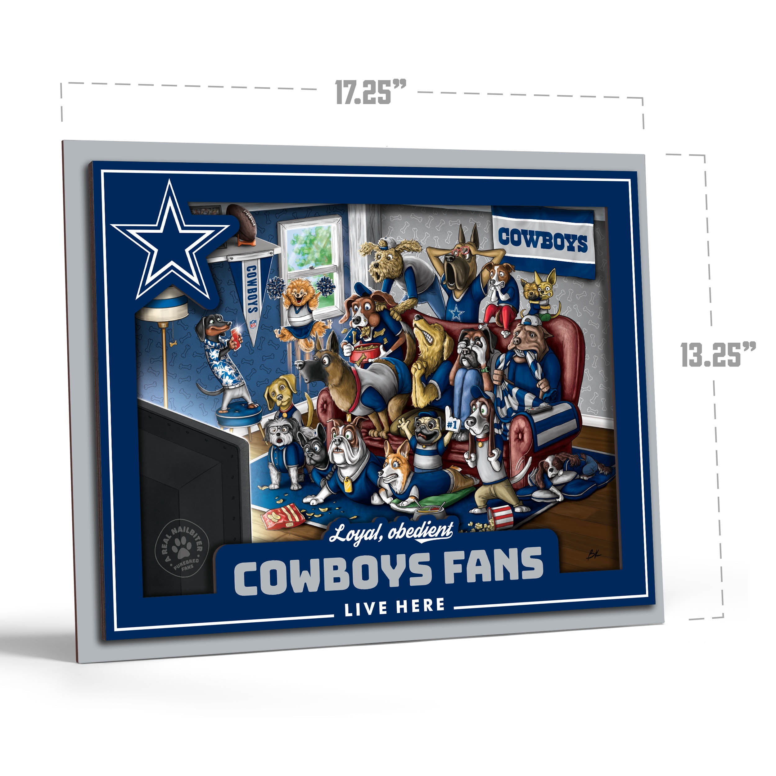 YouTheFan NFL Dallas Cowboys Purebred Fans Wall Art