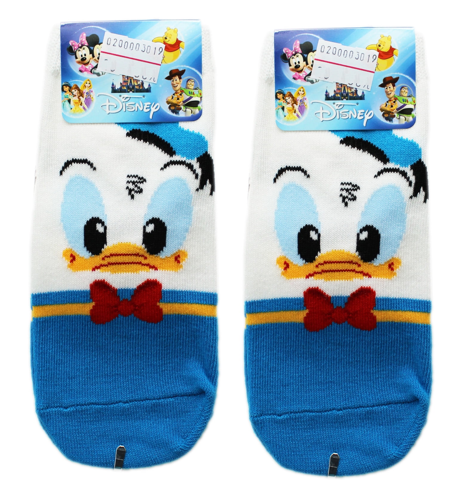 Disney's Donald Duck Classic Outfit Blue/White Kids Socks (2 Pairs