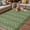Green, variant on Green Floral Outdoor Rug for Patio/Deck/Porch, Non-Slip Large Area Rug 6 x 9 Ft, Spring Flowers Indoor Outdoor Rugs Washable Area Rugs, Reversible Camping Rug Carpet Runner