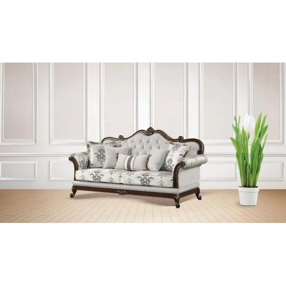 Designed for Royal Elegance | Gloria Traditional Sofa with Button Tufting