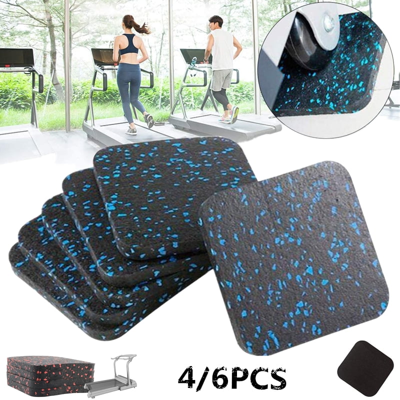 Treadmill mat Thickened high-Density Rubber soundproof pad wear-Resistant Sports Equipment mat 6PCS 