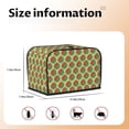 thumbnail image 4 of KLL Summer Watermelon Print 2 Slice Toaster Dust Covers Kitchen Small Appliance Cover with 2 Pockets,Can hold Jam Spreader Knife & Toaster Tongs (11.4 x 7.9 x 7.5), 4 of 6