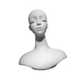 thumbnail image 2 of Cabeza de maniquí con estilo de hombro soporte de cabeza femenina para pelucas collares salón de belleza, 2 of 9